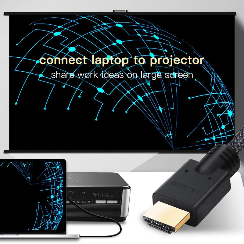 Lungfish Long HDMI-compatible  Cable 1080P 3D for Splitter Switch PS4 LED TV Box xbox Projector Computer Ai-TechWorld   ai-techworld