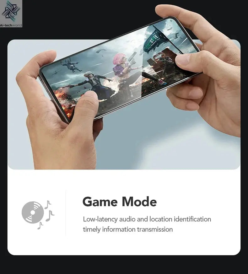 HTC NE27 Wireless Headphones AI Translator Earbuds OWS Sports Bluetooth Earphones Glowing Earhook Customizable Wallpaper Screen Ai-TechWorld 