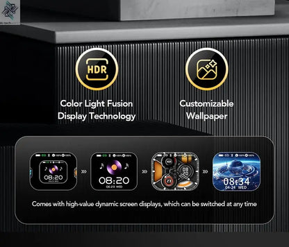 HTC NE27 Wireless Headphones AI Translator Earbuds OWS Sports Bluetooth Earphones Glowing Earhook Customizable Wallpaper Screen Ai-TechWorld 