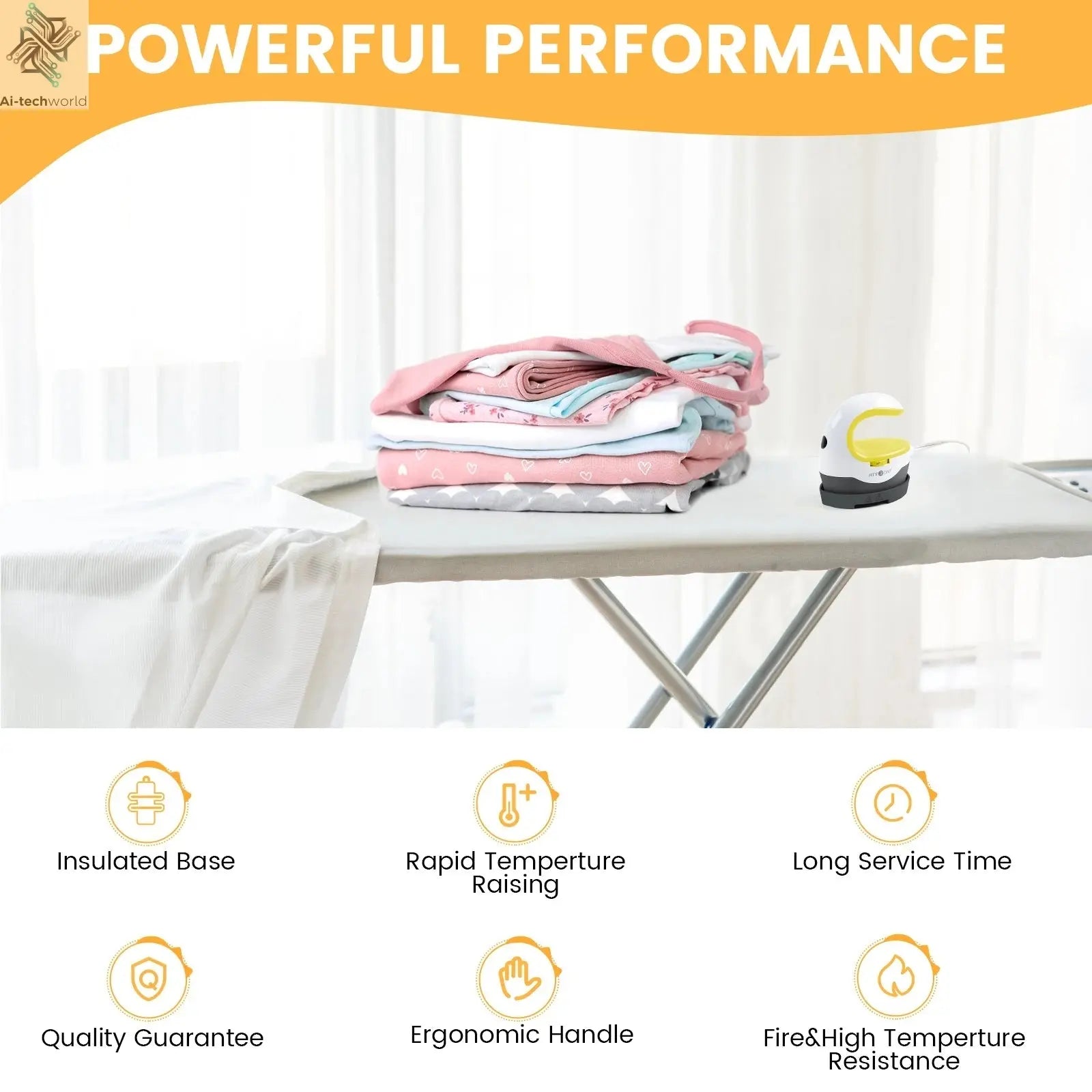 HTVRONT 2nd Gen Portable MINI Heat Press Machine DIY Auto Easy Heating Transfer Iron On HTV for Clothes Bags Shoes Hat T-shirts - Ai - TechWorld