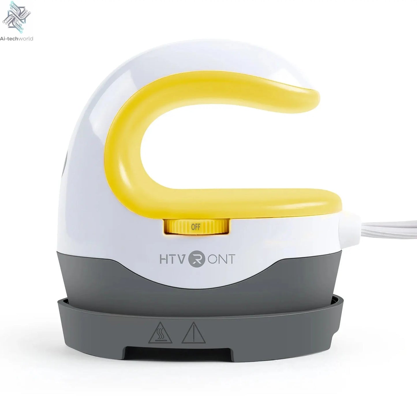 HTVRONT 2nd Gen Portable MINI Heat Press Machine DIY Auto Easy Heating Transfer Iron On HTV for Clothes Bags Shoes Hat T-shirts - Ai - TechWorld