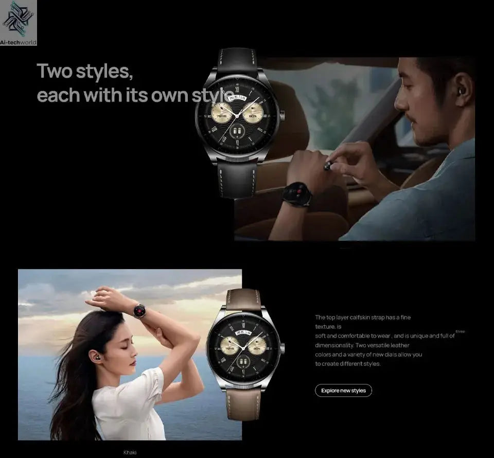 HUAWEI WATCH Buds Chinese version 1.43-inch AMOLED color screen earphones and watch 2 in 1 AI noise reduction call Ai-TechWorld 