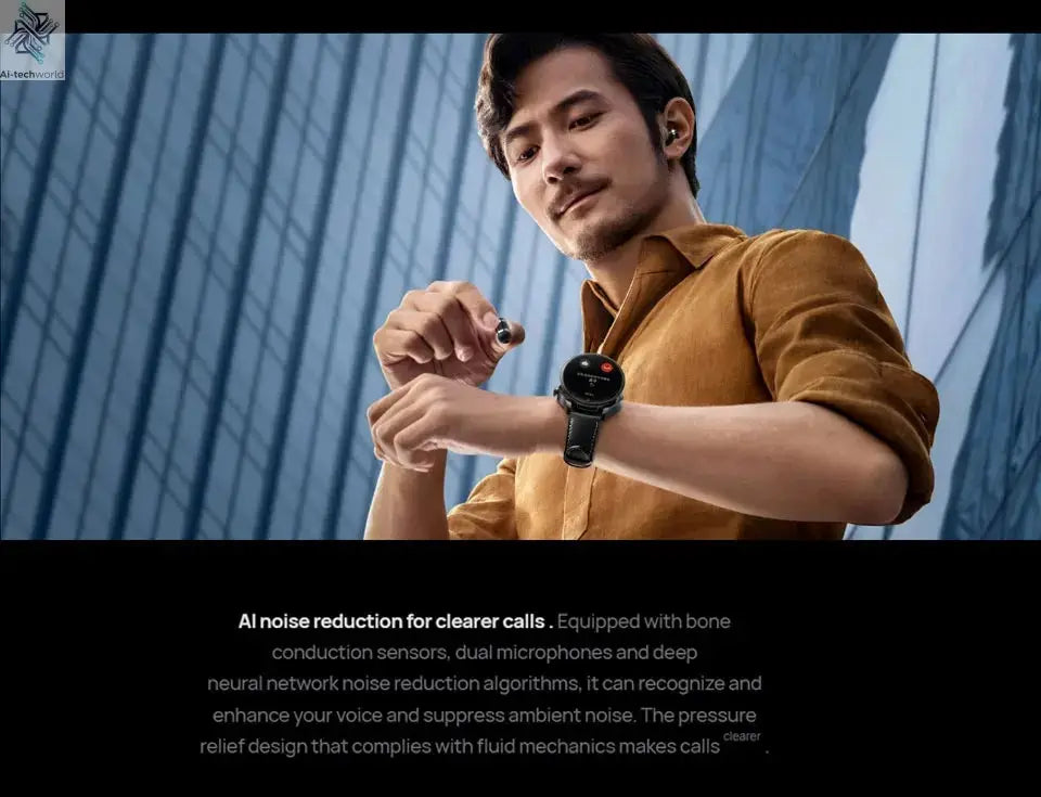 HUAWEI WATCH Buds Chinese version 1.43-inch AMOLED color screen earphones and watch 2 in 1 AI noise reduction call Ai-TechWorld 