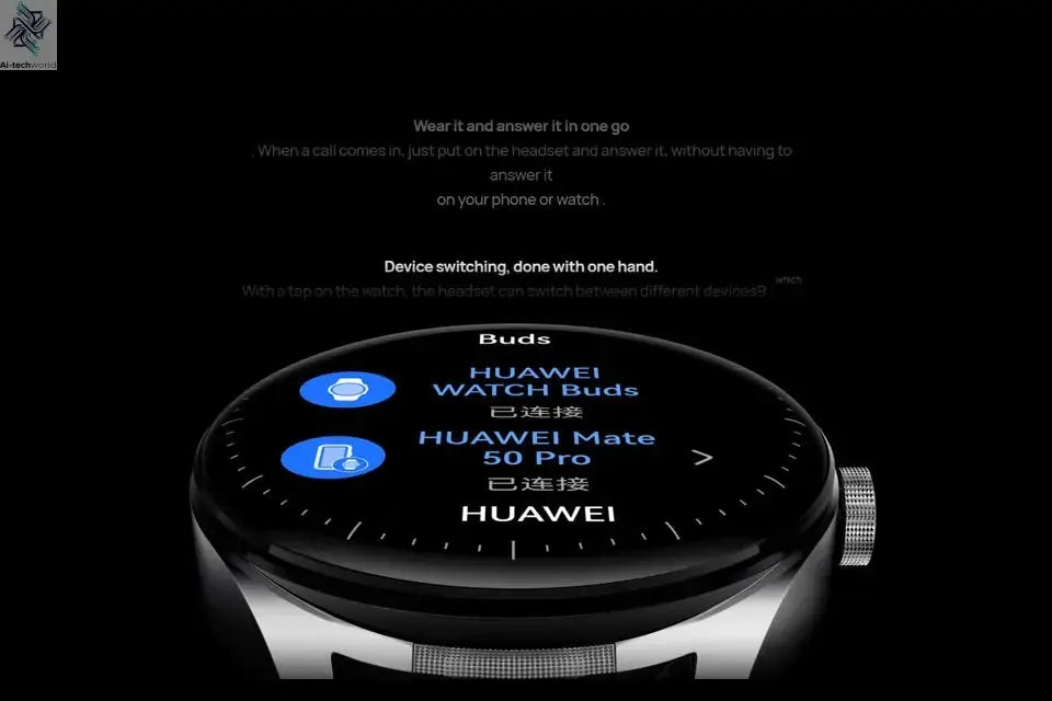 HUAWEI WATCH Buds Chinese version 1.43-inch AMOLED color screen earphones and watch 2 in 1 AI noise reduction call Ai-TechWorld 