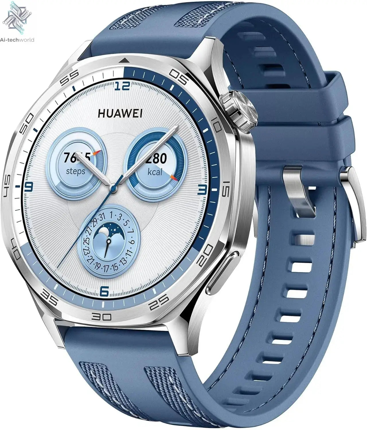 HUAWEI Watch GT 5 46mm Smartwatch, up to 14 Days Battery Life, All New Running and Cycling Sports Smart Watch, Sharp Edged Desig Ai-TechWorld 
