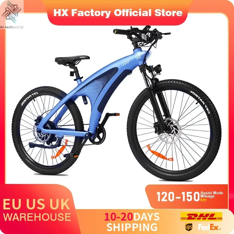 HX Q5 e bike 2000W adult Electric Bike 57KM/H 48V 20AH 27.5 Inch Off-Road Tire electric bicycle City E bikes mountain ebike Ai-TechWorld 