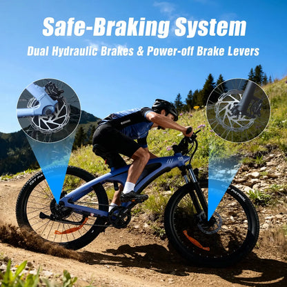 HX Q5 e bike 2000W adult Electric Bike 57KM/H 48V 20AH 27.5 Inch Off-Road Tire electric bicycle City E bikes mountain ebike Ai-TechWorld 