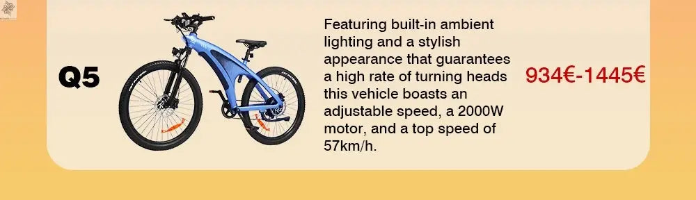 HX Q5 e bike 2000W adult Electric Bike 57KM/H 48V 20AH 27.5 Inch Off-Road Tire electric bicycle City E bikes mountain ebike Ai-TechWorld 