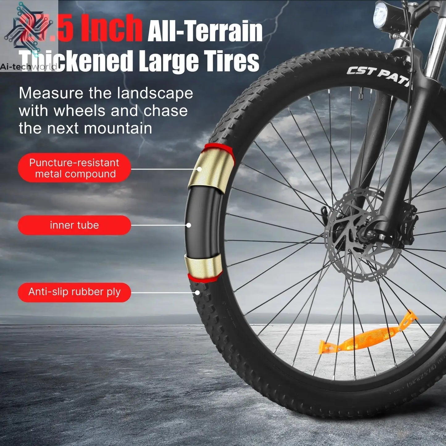 HX Q5 e bike 2000W adult Electric Bike 57KM/H 48V 20AH 27.5 Inch Off-Road Tire electric bicycle City E bikes mountain ebike Ai-TechWorld 