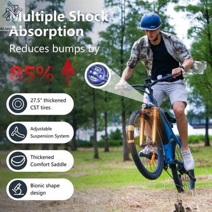 HX Q5 e bike 2000W adult Electric Bike 57KM/H 48V 20AH 27.5 Inch Off-Road Tire electric bicycle City E bikes mountain ebike Ai-TechWorld 