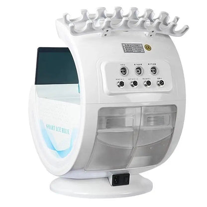 2025 Newest Profession 7 In 1 Smart Facial Cleansing Skin Analyze Deep Pore Vacuum Lift Anti-aging Beauty Machine Ice Blue Ai-TechWorld 
