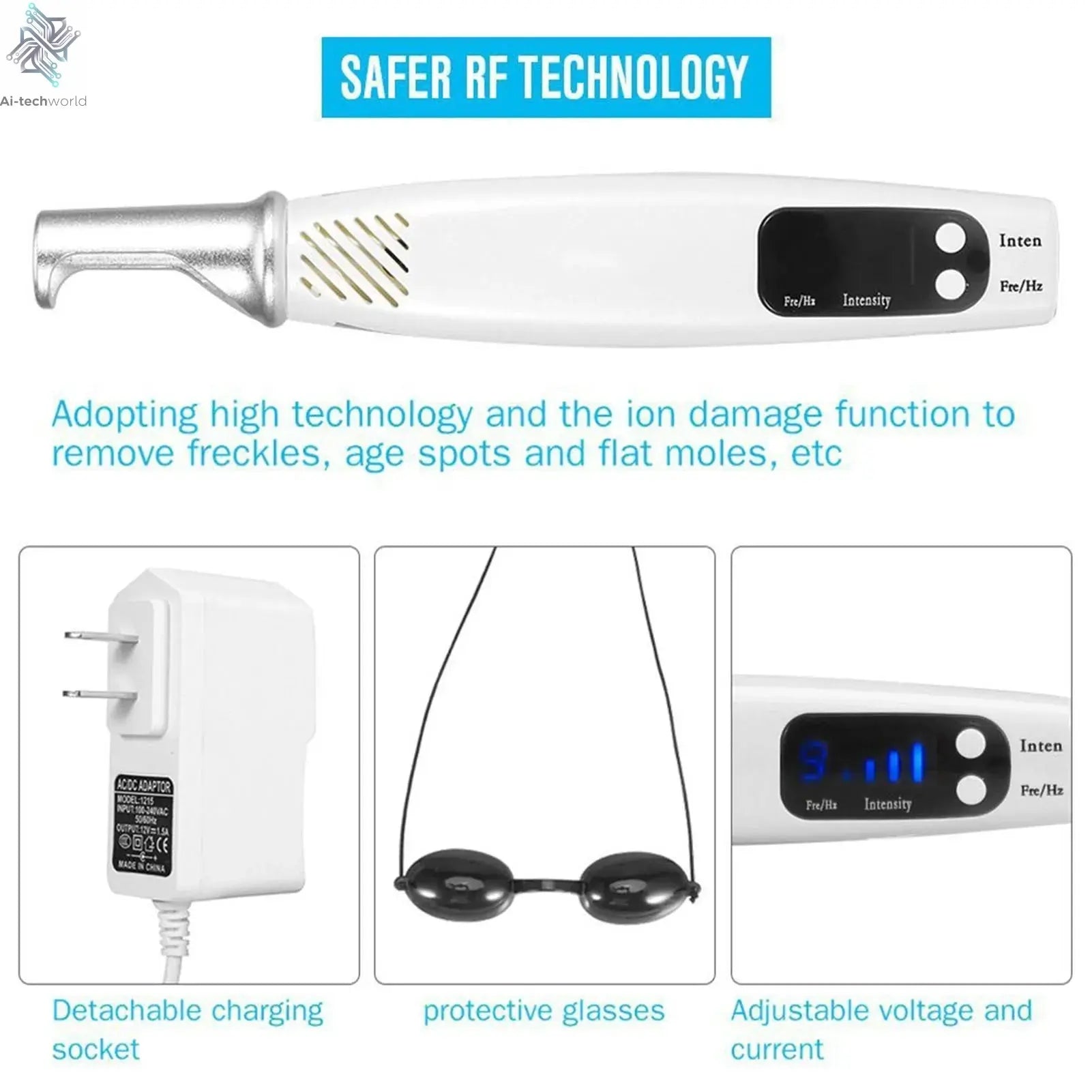 Handheld Picosecond Laser Pen Tattoo Scar Freckle Removal Machine Skin Beauty Device - Ai - TechWorld