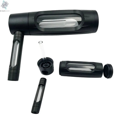 Handheld Smoking Pipe Grass Hookah Set with Dry Burning Glass Tobacco Bowl Cigarette Filters Shisha Pipes Smoke Accessories Ai-TechWorld 