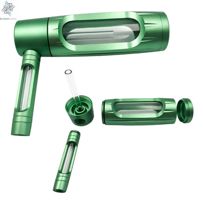 Handheld Smoking Pipe Grass Hookah Set with Dry Burning Glass Tobacco Bowl Cigarette Filters Shisha Pipes Smoke Accessories Ai-TechWorld 