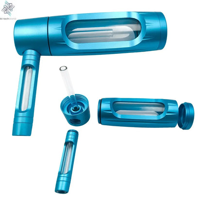 Handheld Smoking Pipe Grass Hookah Set with Dry Burning Glass Tobacco Bowl Cigarette Filters Shisha Pipes Smoke Accessories Ai-TechWorld 