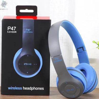 Handsfree Wireless Headphones Noise Canceling Headphone Earphone P47 headset Bluetooth Head Phone for iPhone Huawei Samsung S22 Ai-TechWorld 