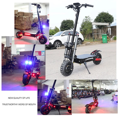 [8 models]10/11 Inch 48V-72V 1000W-6000W Electric Scooter 50-85km/h Fast E Scooter Off Road Electric Kick Scooter Foldable Adult Ai-TechWorld 
