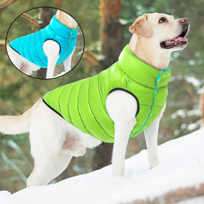 Warm Winter Dog Clothes Vest Reversible Dogs Jacket Coat 3 Layer Thick Pet Clothing Waterproof Outfit for Small Large Dogs Ai-TechWorld 