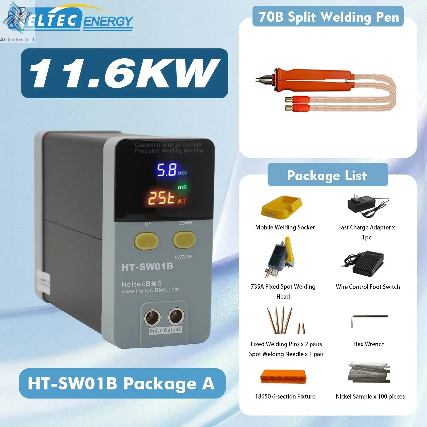 Heltec 21KW 12KW 36KW 42KW Portable Battery Automotive Spot Welder Capacitor Storage Point Welding Machine Efficient  Tools - Ai-TechWorld