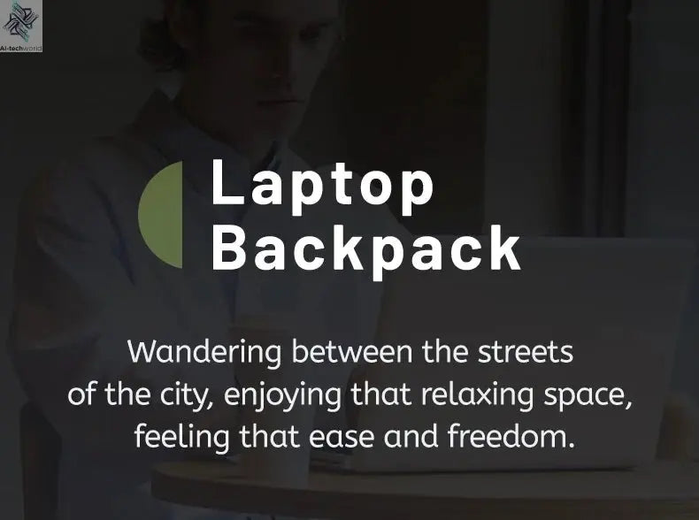 Heroic Knight Multifunctional Men's Backpack 15.6" Laptop Backpack Waterproof Large Capacity Work Travel Backpack with USB Port - Ai - TechWorld