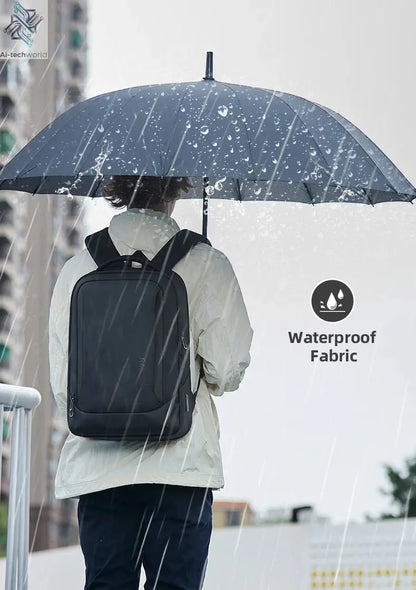 Heroic Knight Multifunctional Men's Backpack 15.6" Laptop Backpack Waterproof Large Capacity Work Travel Backpack with USB Port - Ai - TechWorld