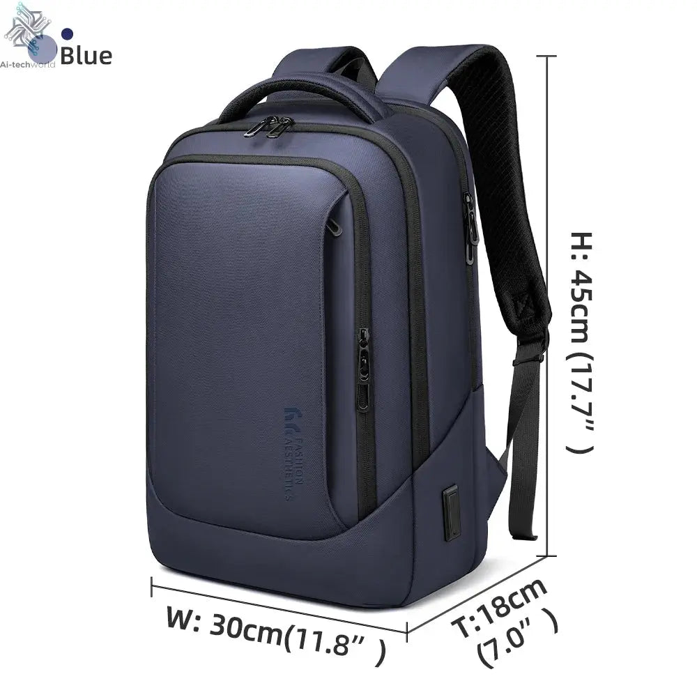 Heroic Knight Multifunctional Men's Backpack 15.6" Laptop Backpack Waterproof Large Capacity Work Travel Backpack with USB Port - Ai - TechWorld