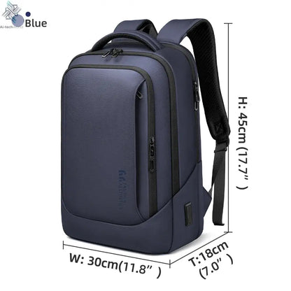 Heroic Knight Multifunctional Men's Backpack 15.6" Laptop Backpack Waterproof Large Capacity Work Travel Backpack with USB Port - Ai - TechWorld