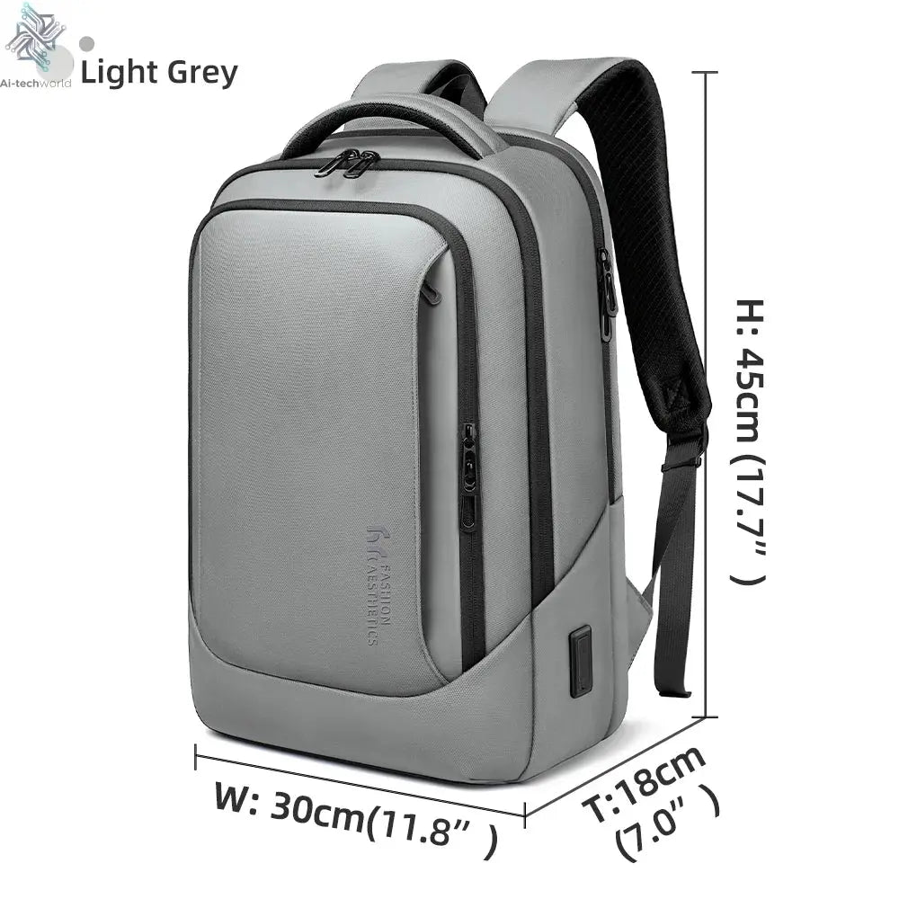 Heroic Knight Multifunctional Men's Backpack 15.6" Laptop Backpack Waterproof Large Capacity Work Travel Backpack with USB Port - Ai - TechWorld