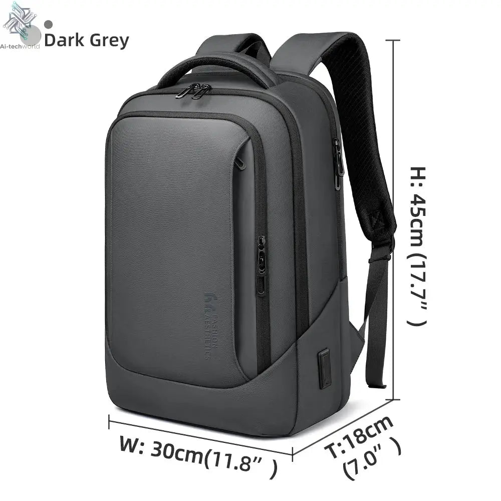 Heroic Knight Multifunctional Men's Backpack 15.6" Laptop Backpack Waterproof Large Capacity Work Travel Backpack with USB Port - Ai - TechWorld