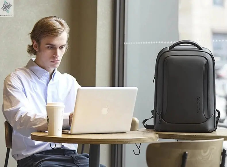 Heroic Knight Multifunctional Men's Backpack 15.6" Laptop Backpack Waterproof Large Capacity Work Travel Backpack with USB Port Ai-TechWorld