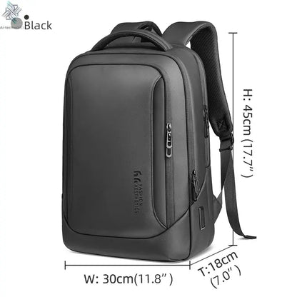 Heroic Knight Multifunctional Men's Backpack 15.6" Laptop Backpack Waterproof Large Capacity Work Travel Backpack with USB Port Ai-TechWorld
