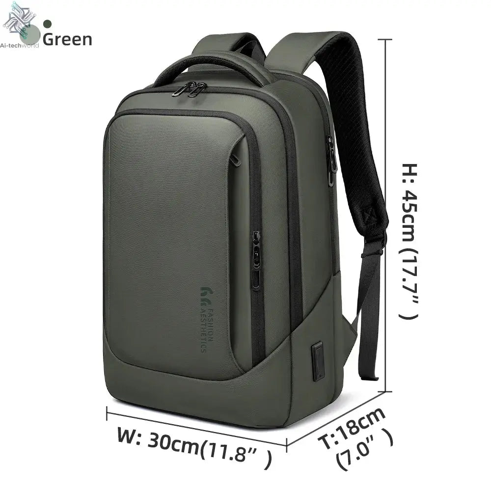 Heroic Knight Multifunctional Men's Backpack 15.6" Laptop Backpack Waterproof Large Capacity Work Travel Backpack with USB Port Ai-TechWorld