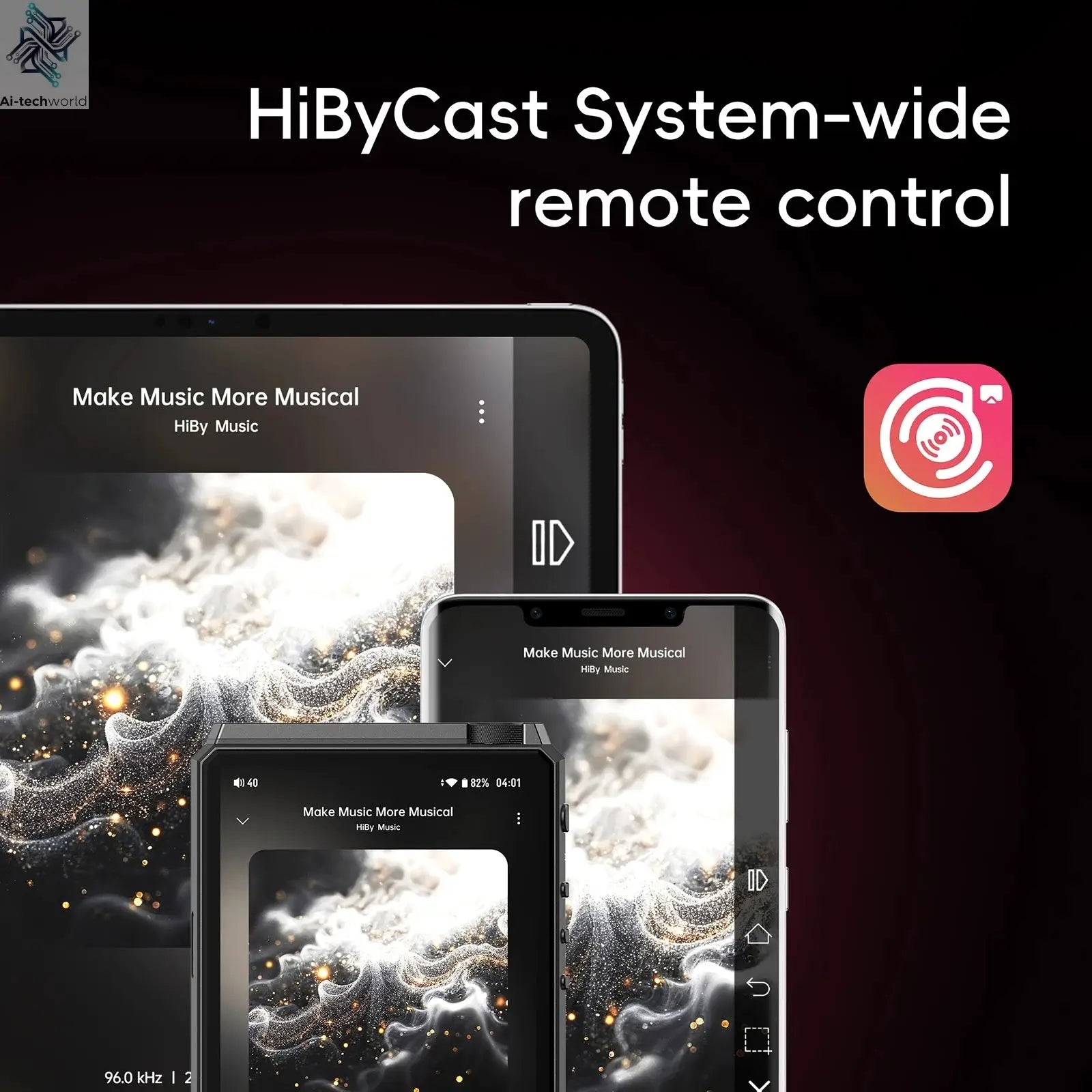 HiBy R6III 2025 / R6 Gen 3 Android 12 Music Player MP3 USB DAC HIFI WiFi Bluetooth 5.0 CS43198 *4 MQA16x DSD512 PCM768 4500mAh Ai-TechWorld 