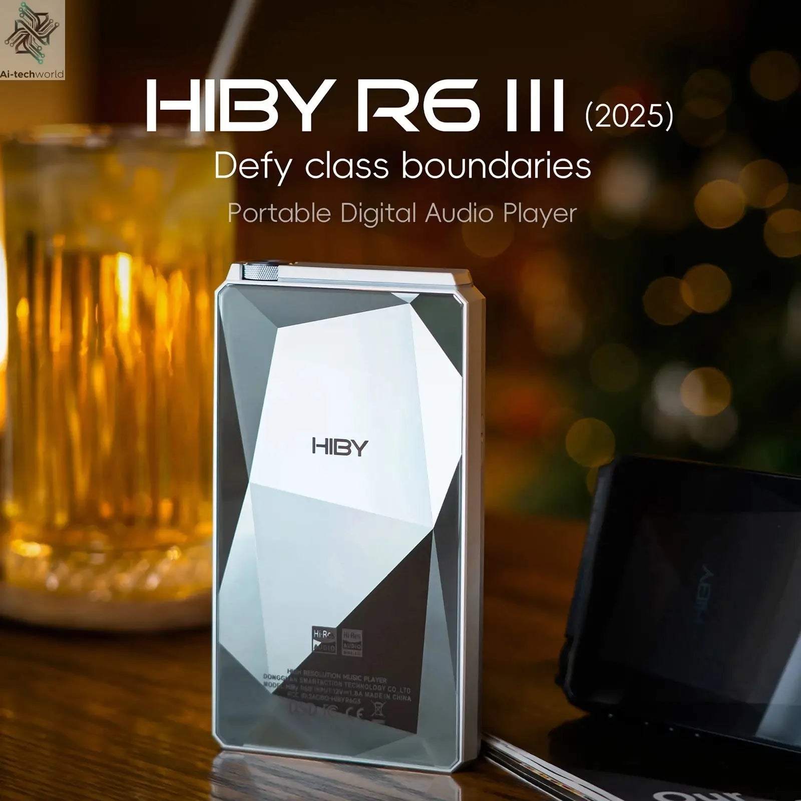 HiBy R6III 2025 / R6 Gen 3 Android 12 Music Player MP3 USB DAC HIFI WiFi Bluetooth 5.0 CS43198 *4 MQA16x DSD512 PCM768 4500mAh Ai-TechWorld 