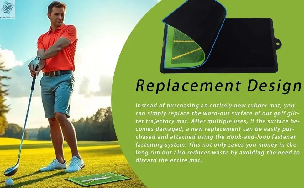 High Quality Golf Training Pad For Swing Detection Batting Ball Trace Directional Mat Swing Path Pads Swing Practice Pads - Ai-TechWorld