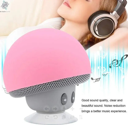 High Quality Wireless Bluetooth Speaker 30ft Wireless Range  Subwoofer With Suction CupSuitable for Cycling Picnic Outdoor Ai-TechWorld 