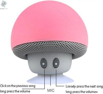 High Quality Wireless Bluetooth Speaker 30ft Wireless Range  Subwoofer With Suction CupSuitable for Cycling Picnic Outdoor Ai-TechWorld 