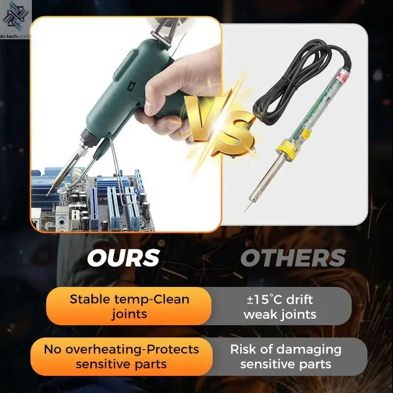 High-efficient 80W Electric Sodering Iron 220V/110V Handheld Solder Welding Machine Heating Repair Tools Small Soldering Iron - Ai-TechWorld