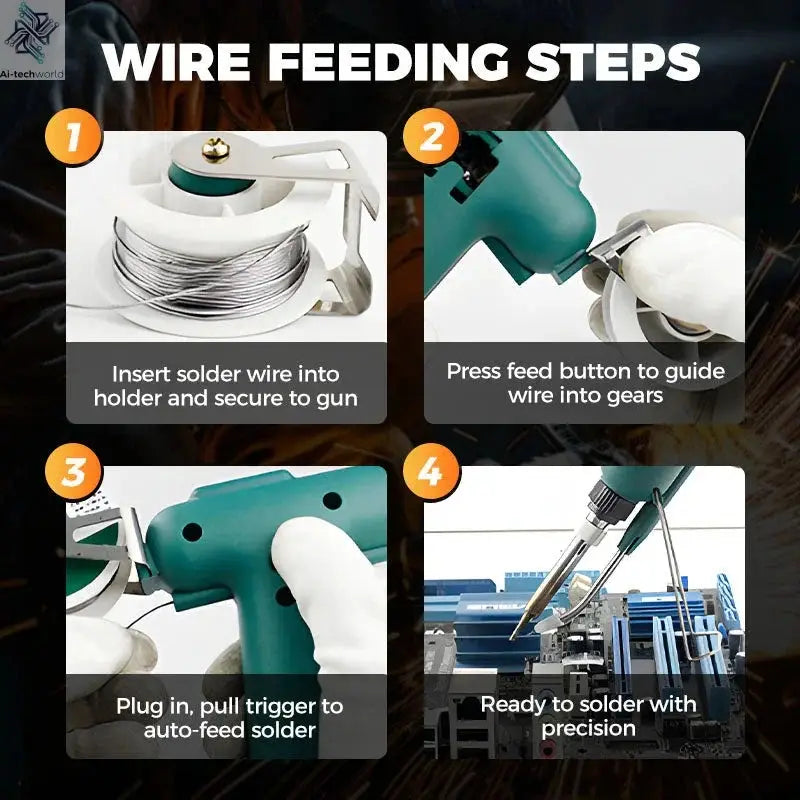 High-efficient 80W Electric Sodering Iron 220V/110V Handheld Solder Welding Machine Heating Repair Tools Small Soldering Iron - Ai-TechWorld