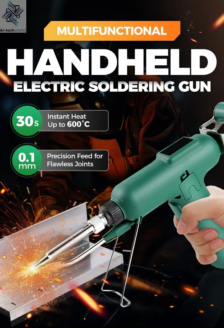 High-efficient 80W Electric Sodering Iron 220V/110V Handheld Solder Welding Machine Heating Repair Tools Small Soldering Iron Ai-TechWorld 