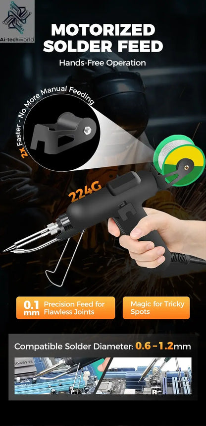 High-efficient 80W Electric Sodering Iron 220V/110V Handheld Solder Welding Machine Heating Repair Tools Small Soldering Iron Ai-TechWorld 