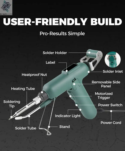 High-efficient 80W Electric Sodering Iron 220V/110V Handheld Solder Welding Machine Heating Repair Tools Small Soldering Iron Ai-TechWorld 