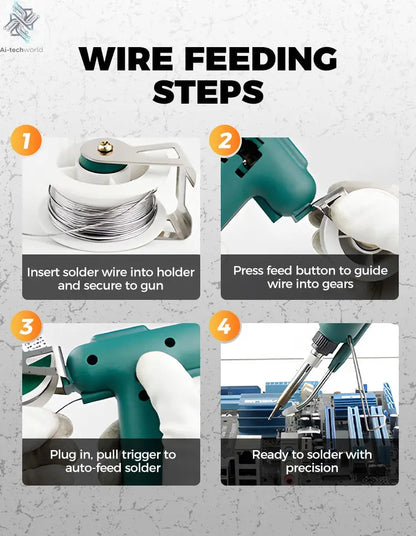 High-efficient 80W Electric Sodering Iron 220V/110V Handheld Solder Welding Machine Heating Repair Tools Small Soldering Iron Ai-TechWorld 