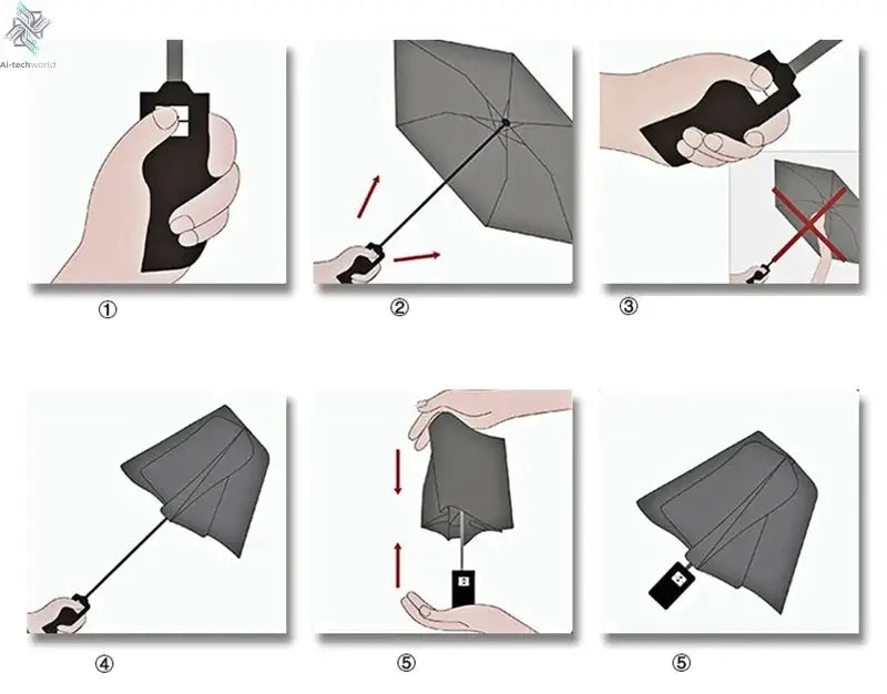 High-end Car Folding Sunshade Windproof Umbrella For Tesla Model 3 Model S Model X Model Y Roadster SpaceX Car Logo Accessories - Ai-TechWorld
