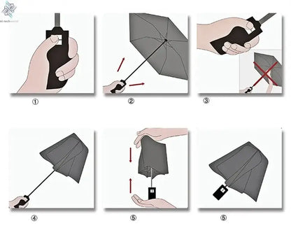 High-end Car Folding Sunshade Windproof Umbrella For Tesla Model 3 Model S Model X Model Y Roadster SpaceX Car Logo Accessories - Ai-TechWorld