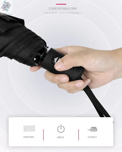 High-end Car Folding Sunshade Windproof Umbrella For Tesla Model 3 Model S Model X Model Y Roadster SpaceX Car Logo Accessories - Ai-TechWorld