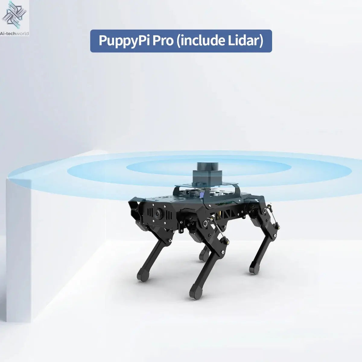 Hiwonder PuppyPi ROS quadruped robot dog, bionics, intelligent programming, AI visual recognition Ai-TechWorld 