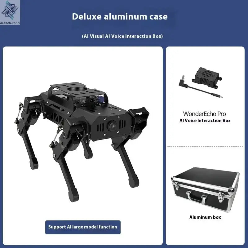 Hiwonder PuppyPi ROS quadruped robot dog, bionics, intelligent programming, AI visual recognition Ai-TechWorld 