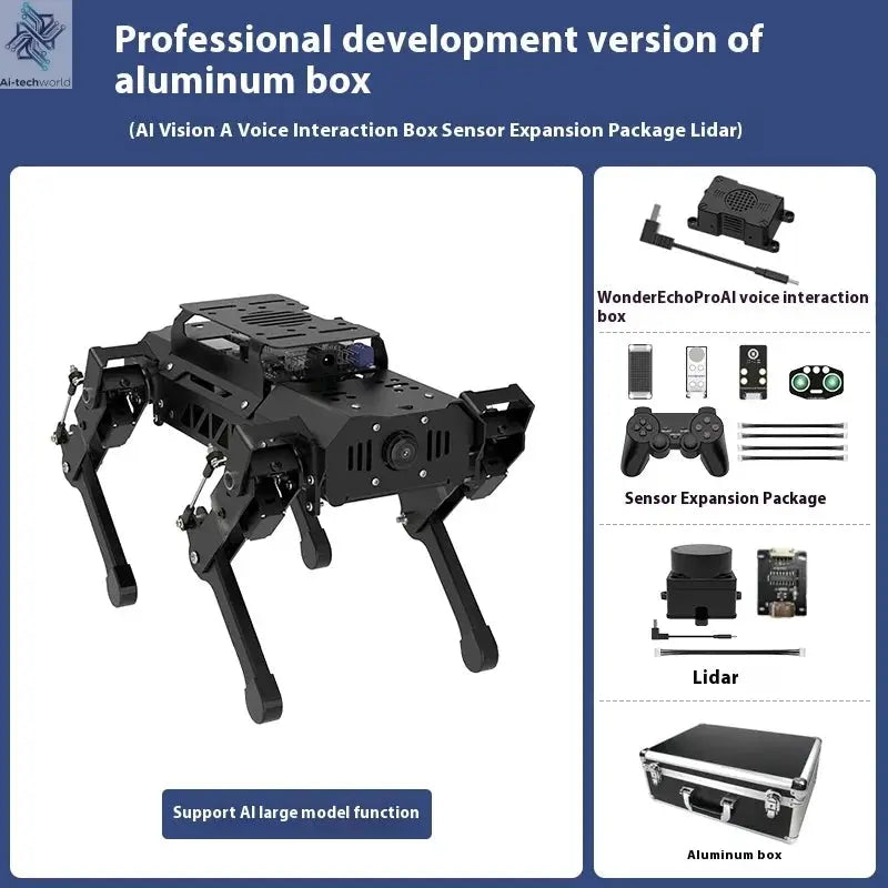 Hiwonder PuppyPi ROS quadruped robot dog, bionics, intelligent programming, AI visual recognition Ai-TechWorld 