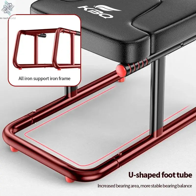 Home multifunctional inverted stool, double armrest yoga headrest bench, vertical yoga chair for balance training - Ai-TechWorld